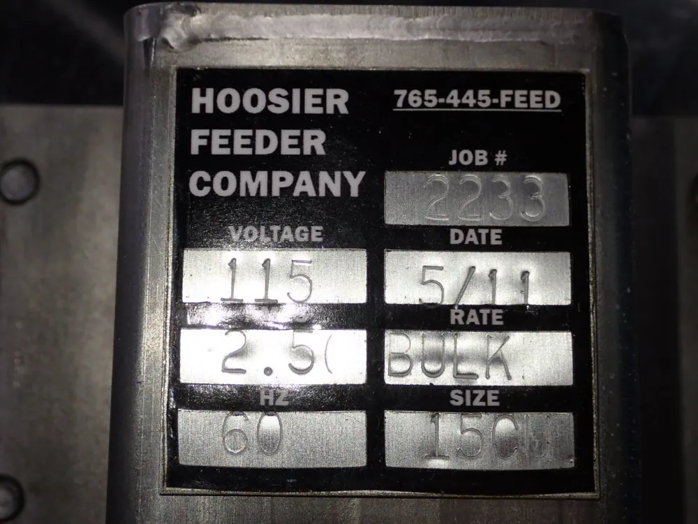 Hoosier Feeder Company 8" X 95" S/s Incline Conveyor