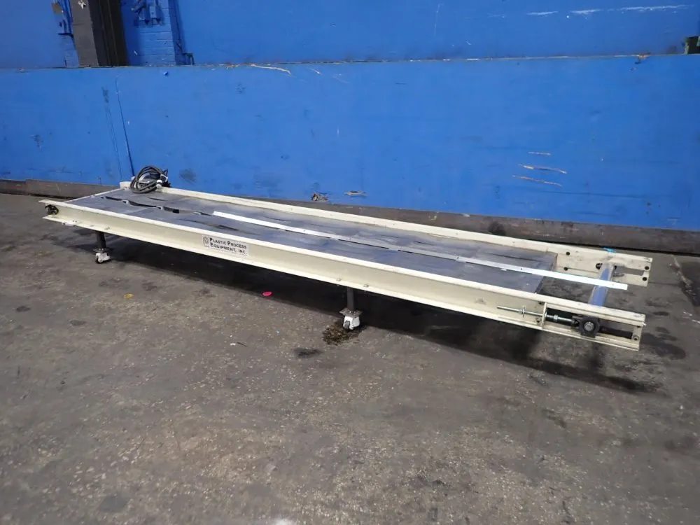 Plastic Process Equipment 23" X 142" Belt Conveyor