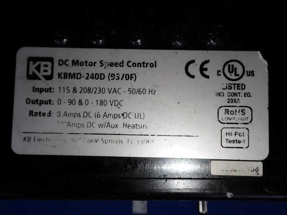 Penta Drive Kbmd-240d Dc Motor Speed Control