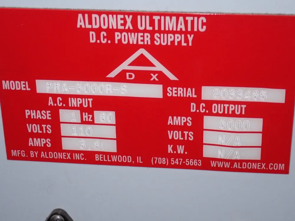 Aldonex Ultimatic 5000 Amps Rectifier - Pra-5000r-s