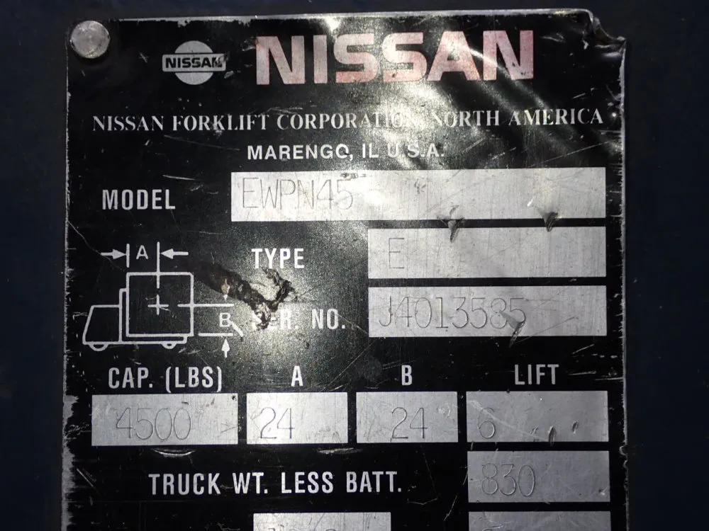 Nissan 4500 Lbs Electric Pallet Jack - Ewpn45