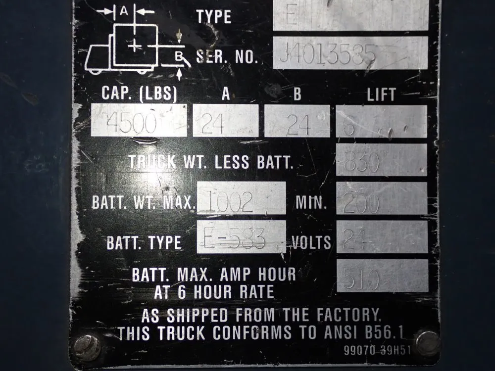Nissan 4500 Lbs Electric Pallet Jack - Ewpn45