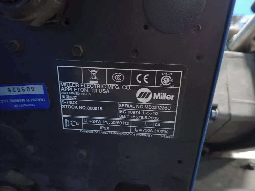 Miller 450 A Welder W/ Wire Feeder - Invision 450 Mpa