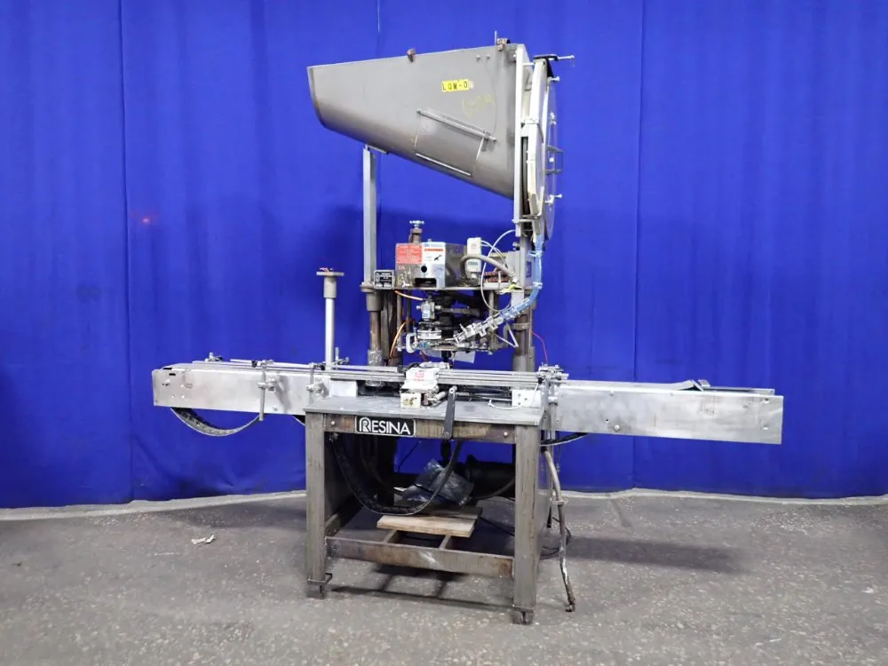 Resina Automatic Machinery 4 1/2" X 98" Capper - Sn30