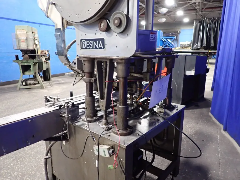 Resina Automatic Machinery 4 1/2" X 98" Capper - Sn30