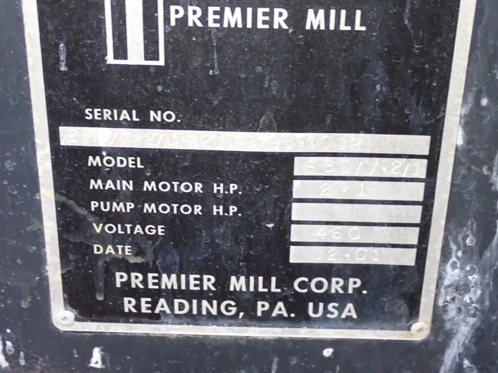 Premier Mill Mixer - Esd/v-2/1