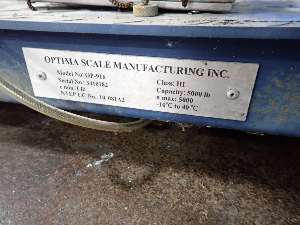 Optimal Scale 5000 Lbs Scale - Op-916