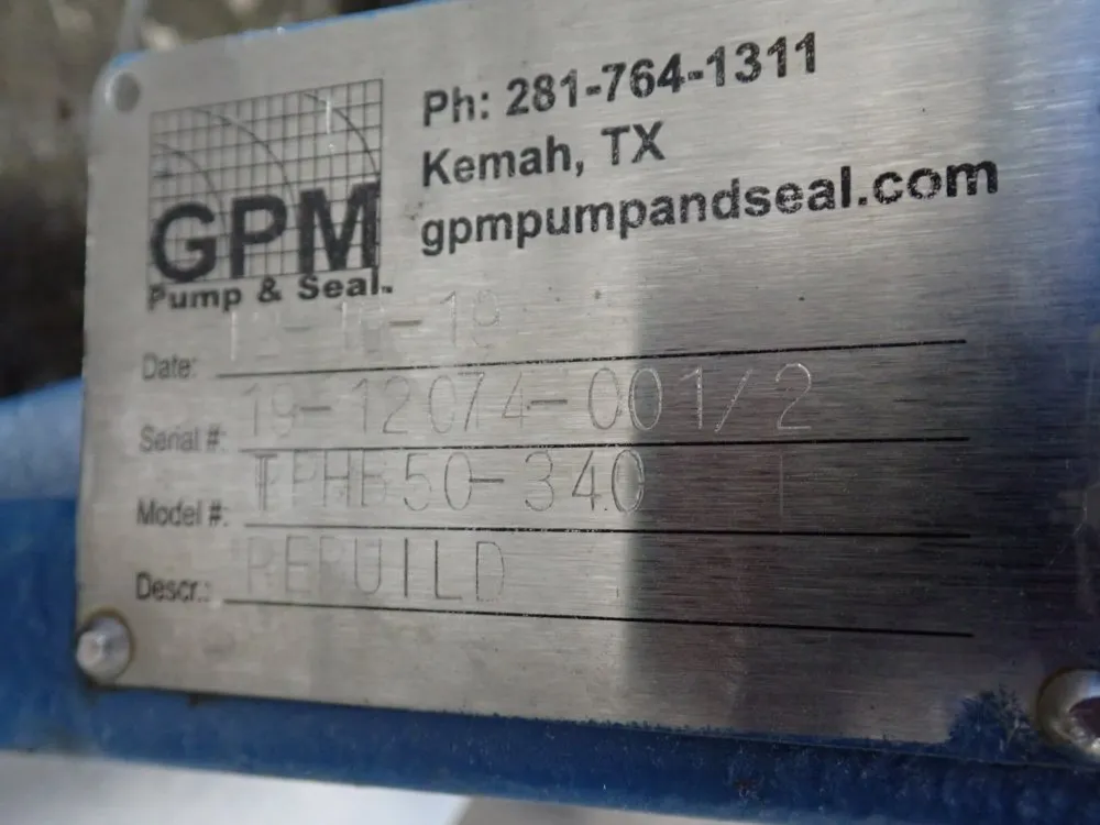 Gpm Pump - Tphb50-340