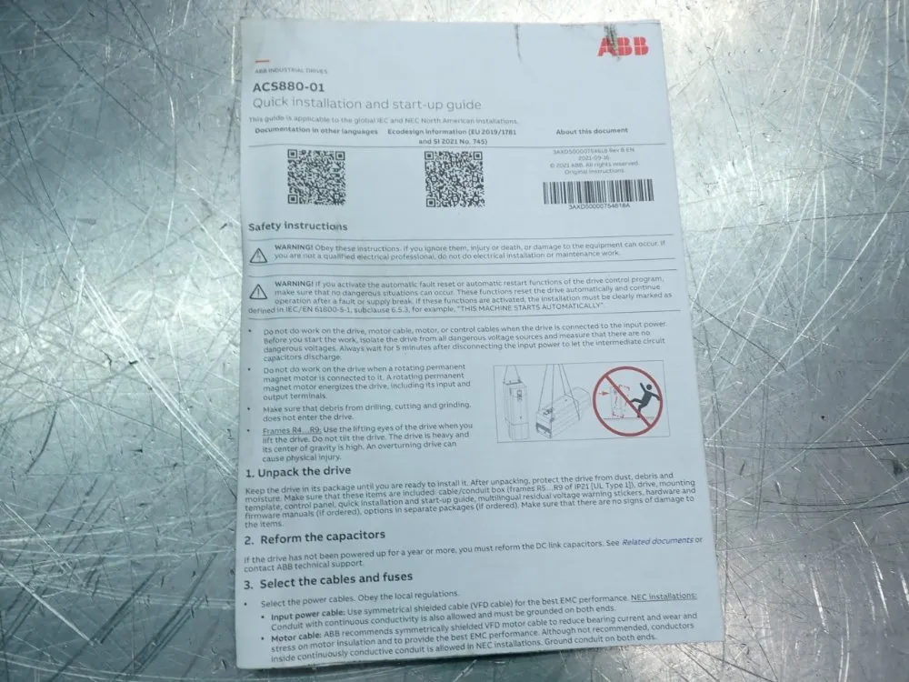 Itt Acs880-series Ac Drive - Acs880-01-021a-5+n7504+n8010+x1556