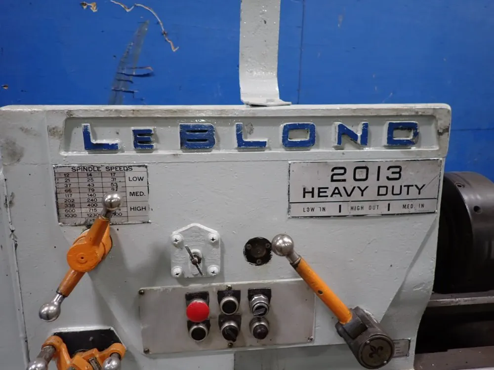 Leblond 21" X 53" Lathe - 2013 Heviduty