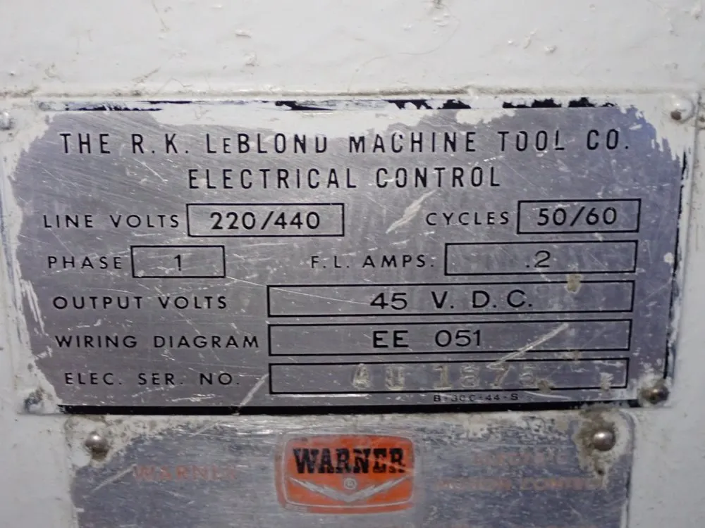 Leblond 19" X 45" Lathe