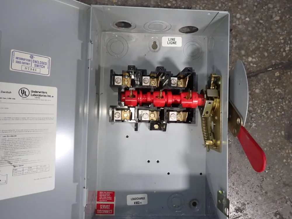 General Electric 60 Amps Non Fusible Disconnect - Tgn3322