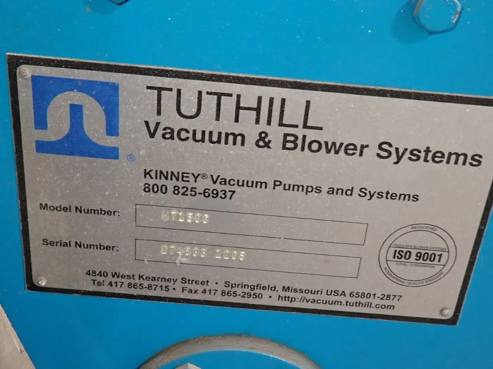 Tuthill 10 Hp Vacuum Pump - Kt150c