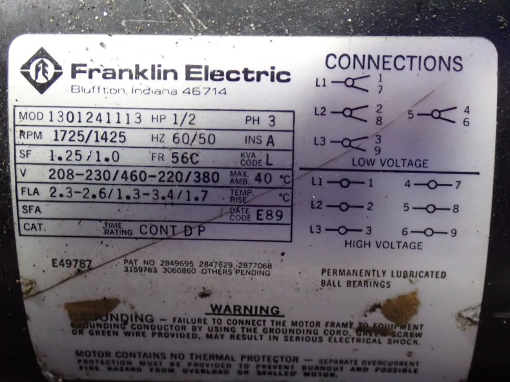 Alcatel 1/2 Hp Rotary Vane Vacuum Pump - 2008a