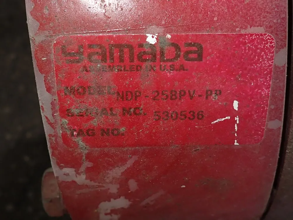 Yamada Diaphragm Pump - Ndp-25bpv-pp