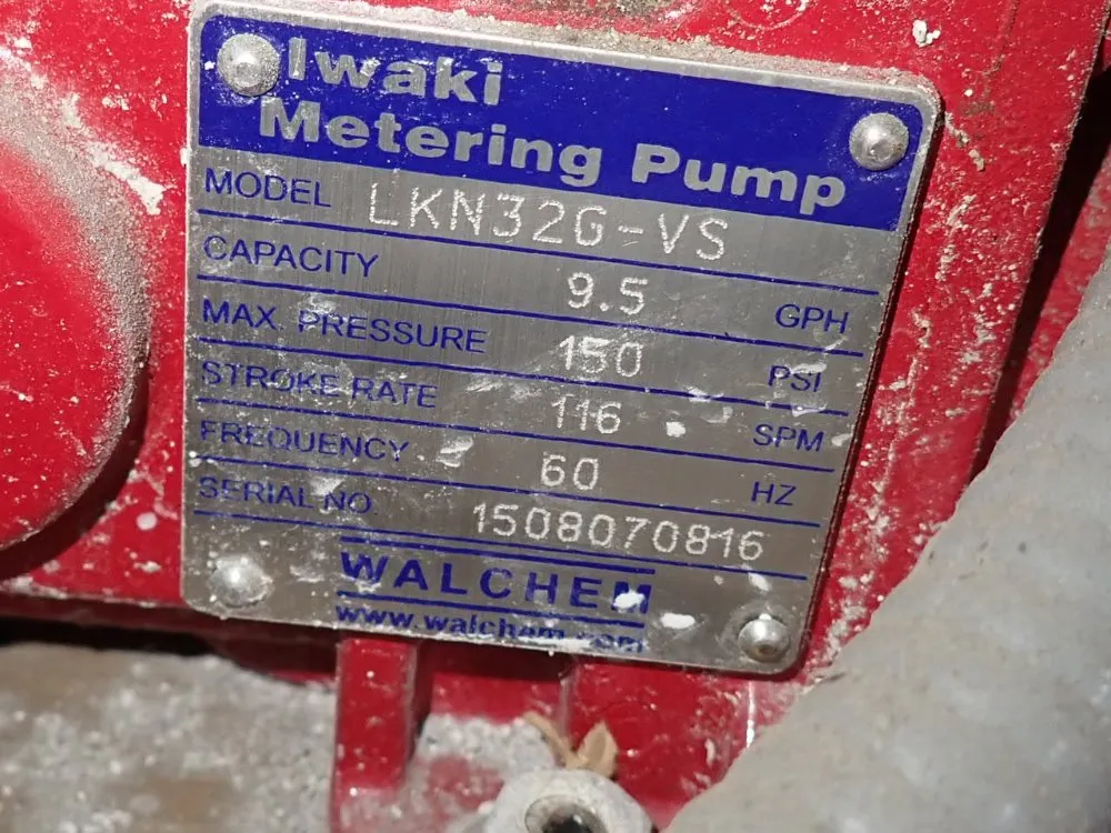 Iwaki 1.5 Hp Metering Pump - Lkn32g-vs