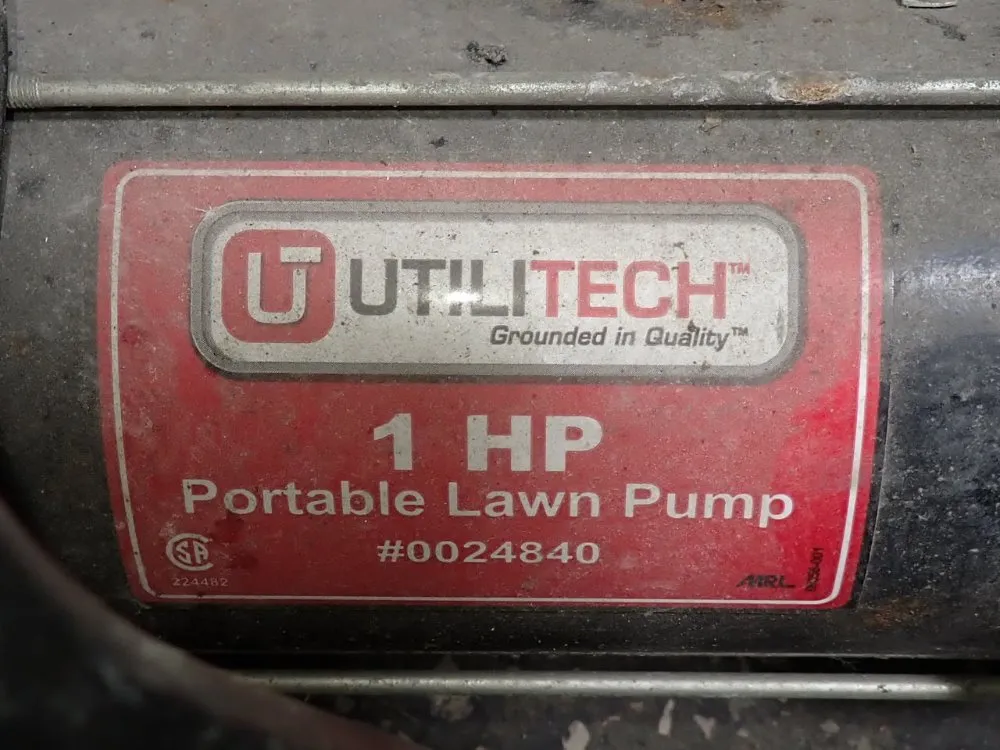 Utilitech 1 Hp Portable Lawn Pump - 0024840