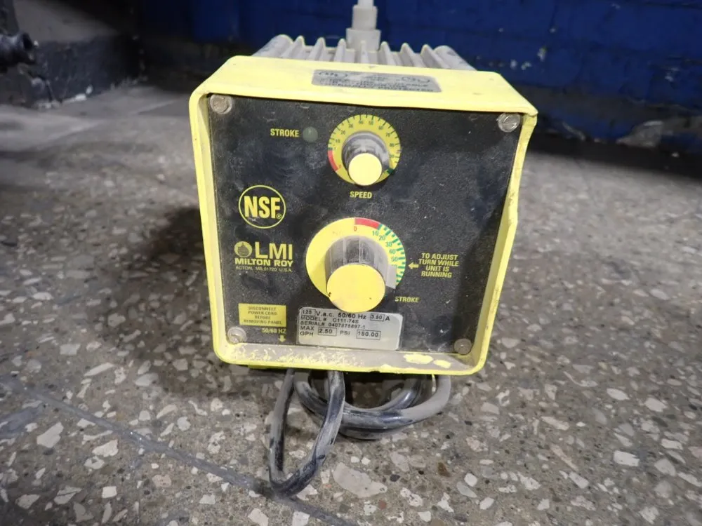 Lmi Milton Roy 2.50 Gph Metering Pump - C111-74s