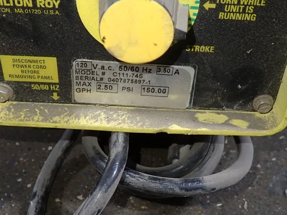Lmi Milton Roy 2.50 Gph Metering Pump - C111-74s