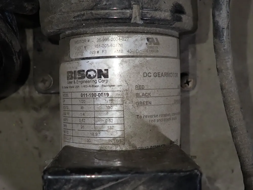 Bison Gear & Engineering Corp 1/20 Hp Pump - 011-190-0019
