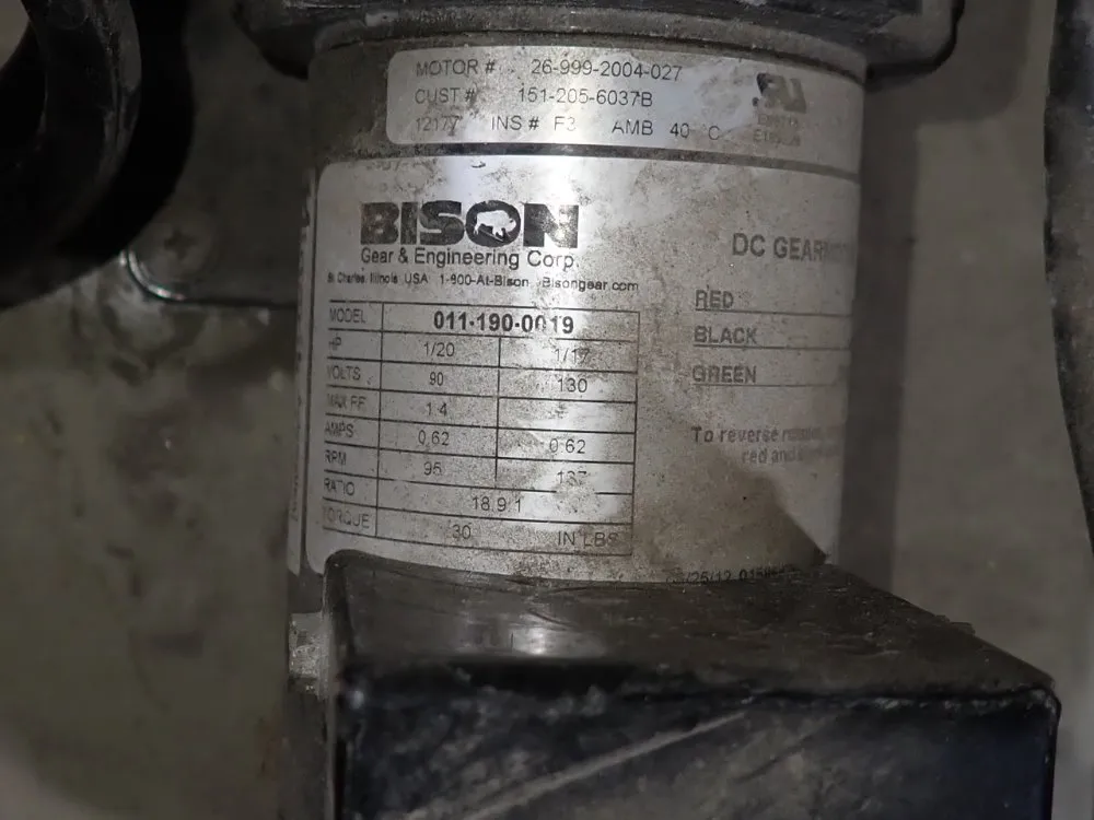 Bison Gear & Engineering Corp 1/20 Hp Pump - 011-190-0019