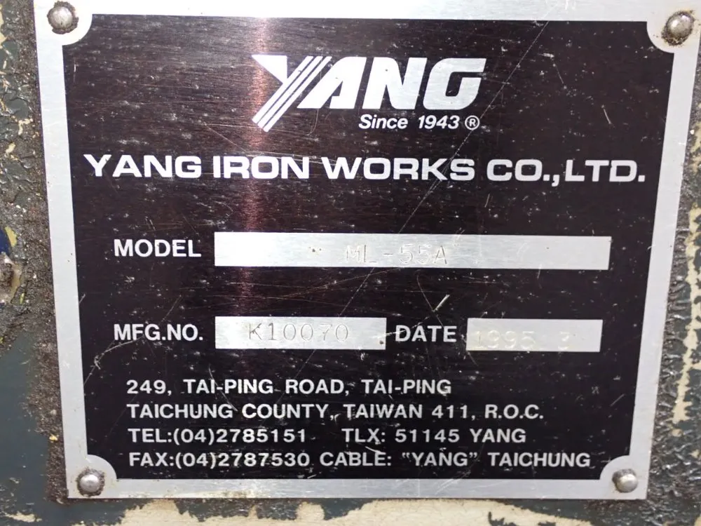 Yang Iron Works Cnc Lathe - Ml-55a