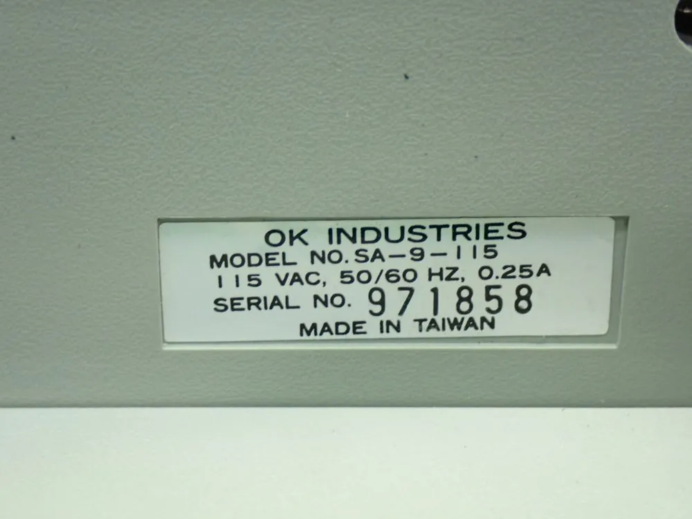 Ok Industries Smoke & Fume Absorber - Sa-9-115