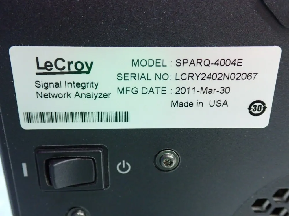 Lecroy Signal Integrity Network Analyzer - Sparq-4004e