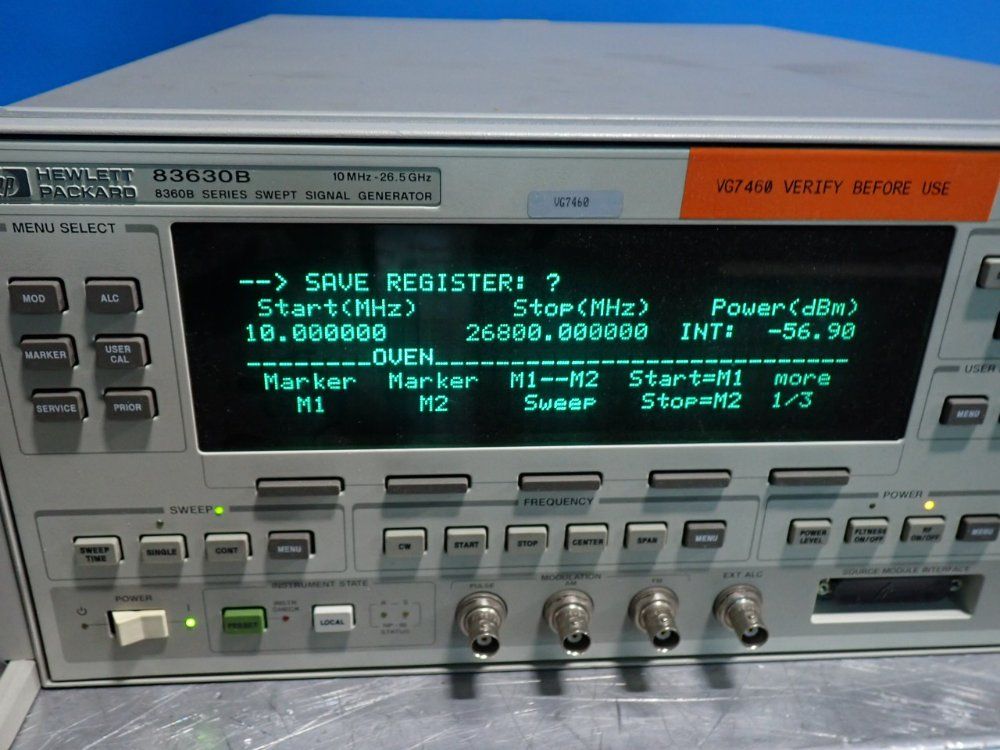 Hewlett Packard 83630b-series Swept Signal Generator - 83630b