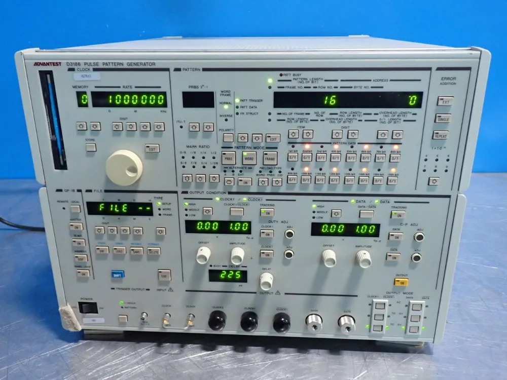 Advantest 150mb/s To 12gb/s Pulse Pattern Genertor - D3186