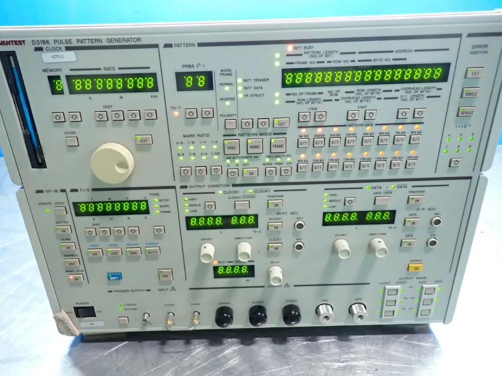 Advantest 150mb/s To 12gb/s Pulse Pattern Genertor - D3186
