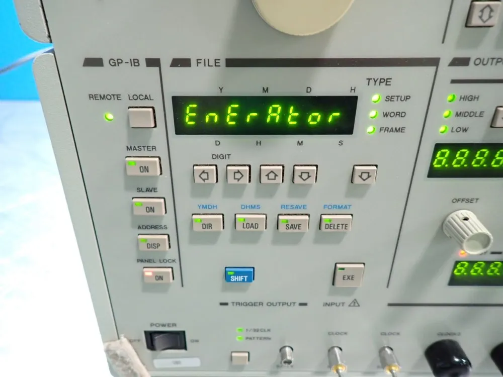 Advantest 150mb/s To 12gb/s Pulse Pattern Genertor - D3186