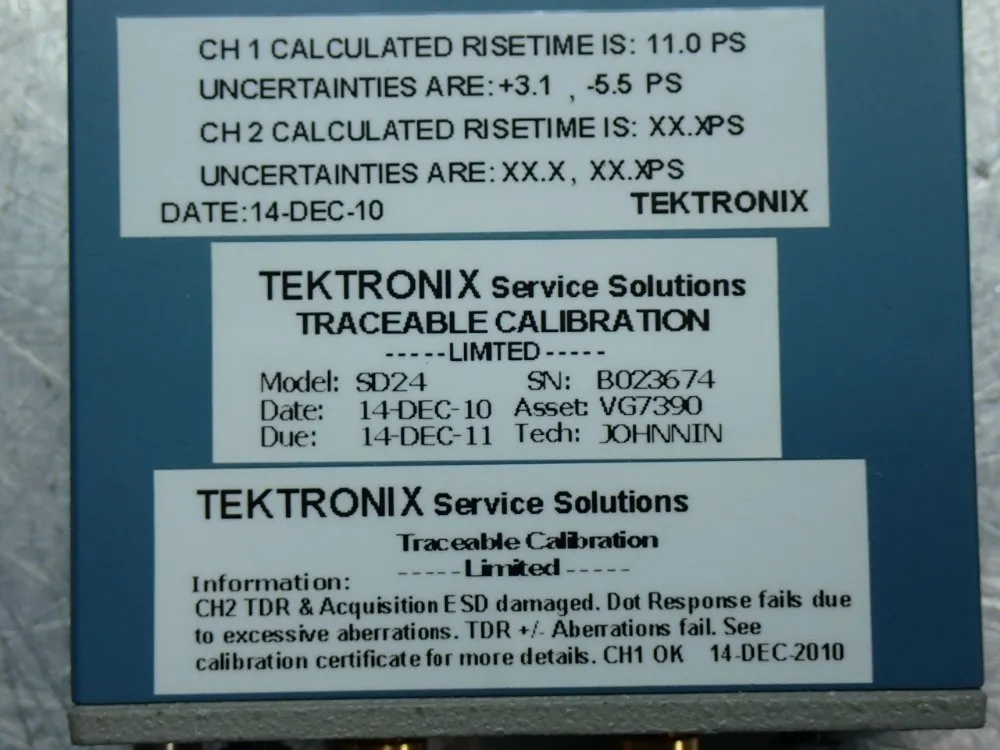 Tektronix Tdr Sampling Head - Sd-24