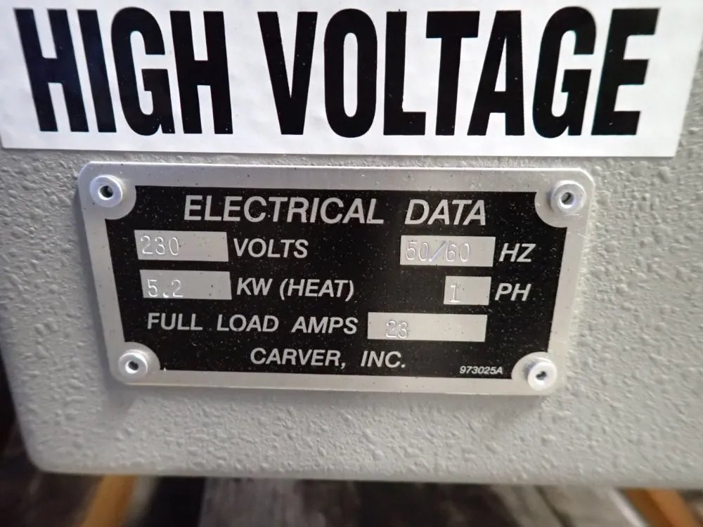 Carver Heated Press - 4122