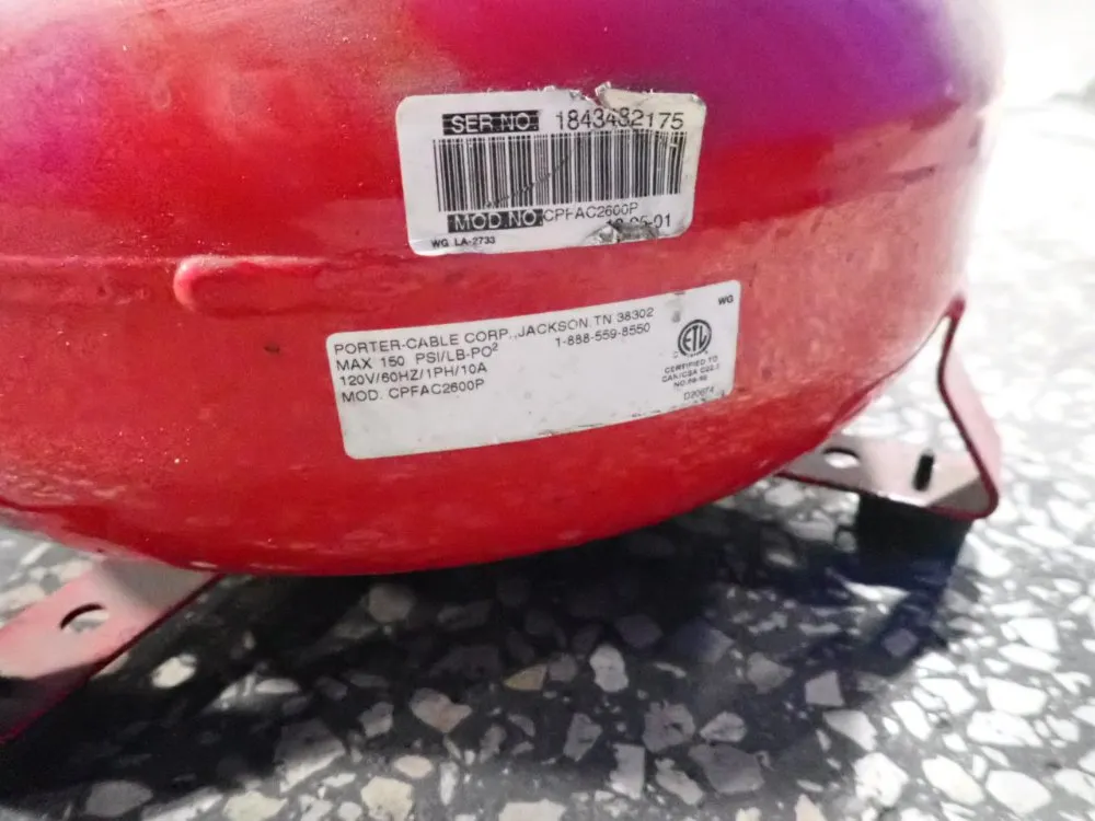 Porter And Cable 6 Gal Air Compressor