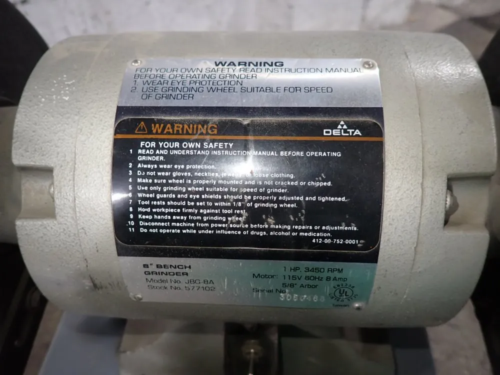 Delta 8" Bench Grinder - Jbg-8a