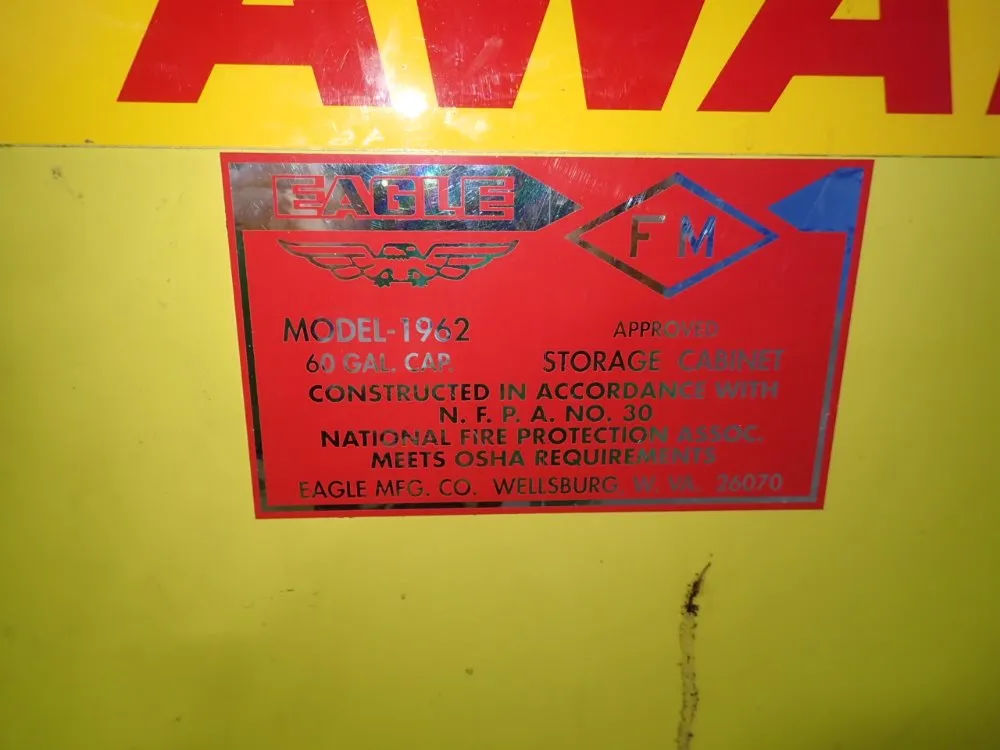 Eagle Mfg Co 60 Gallons Flammable Cabinet - 1962