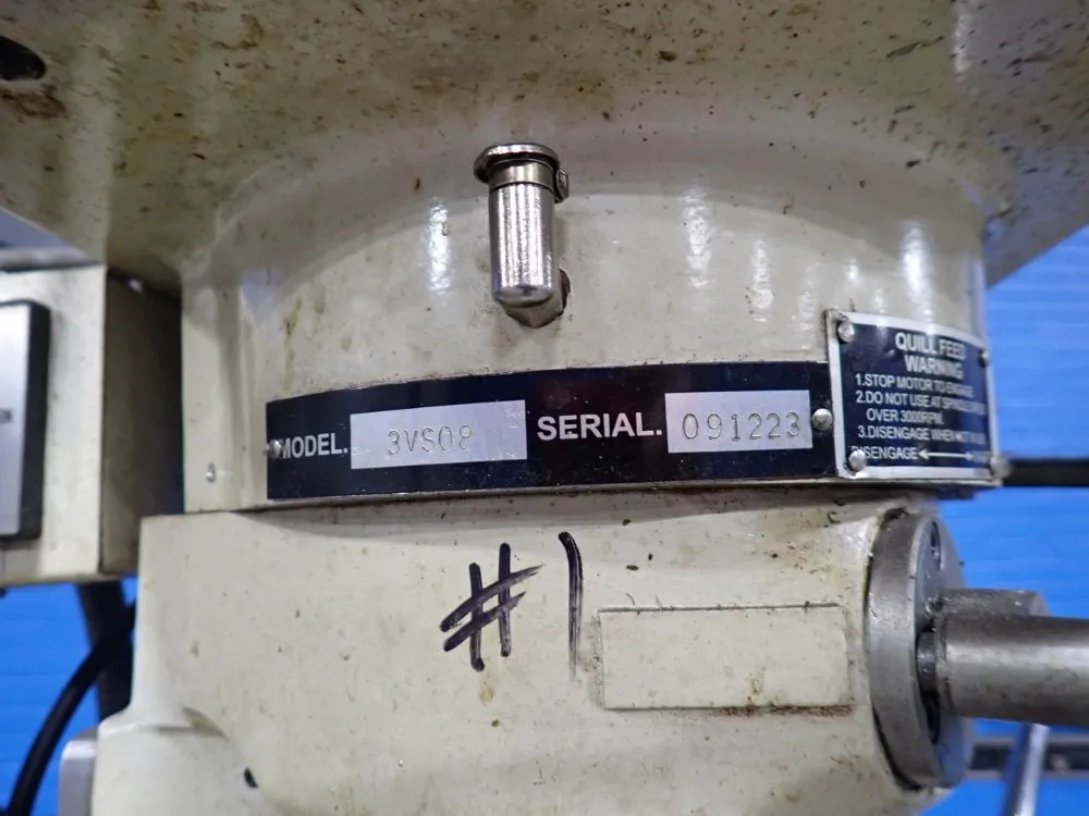 Clausing 54" X 10" Vertical Mill - 3vs08