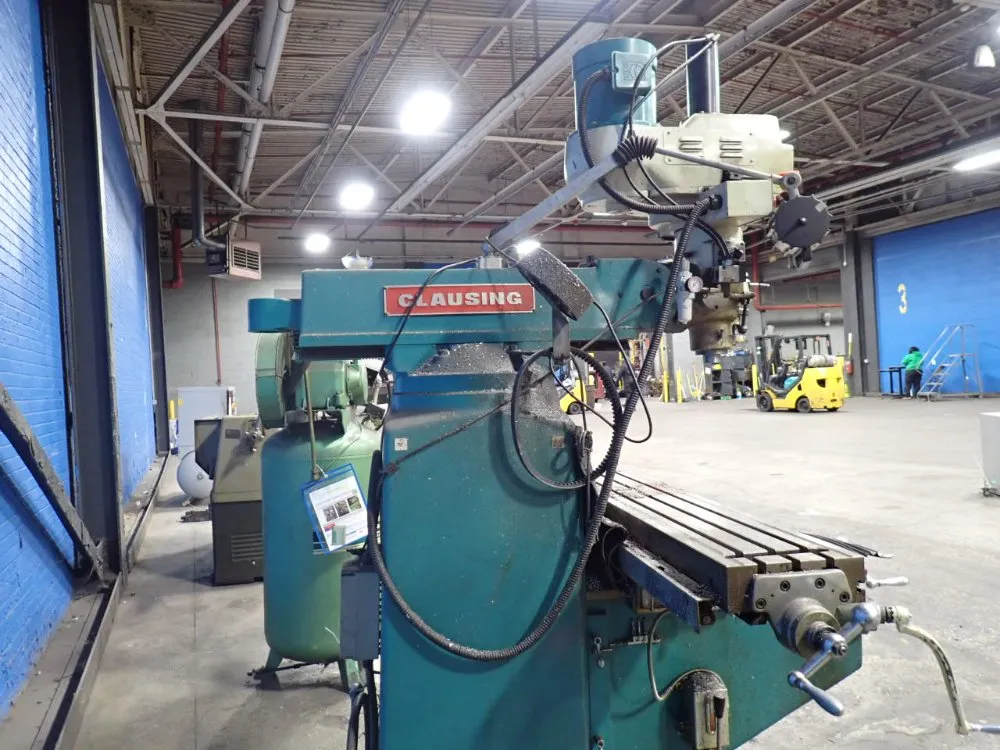 Clausing 54" X 10" Vertical Mill - 3vs08