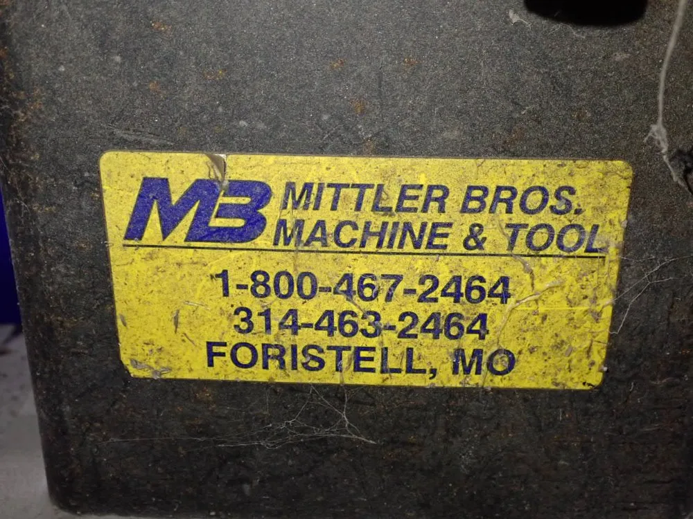 Mittler Bros Machine & Tool 1 Hp Tube Notcher