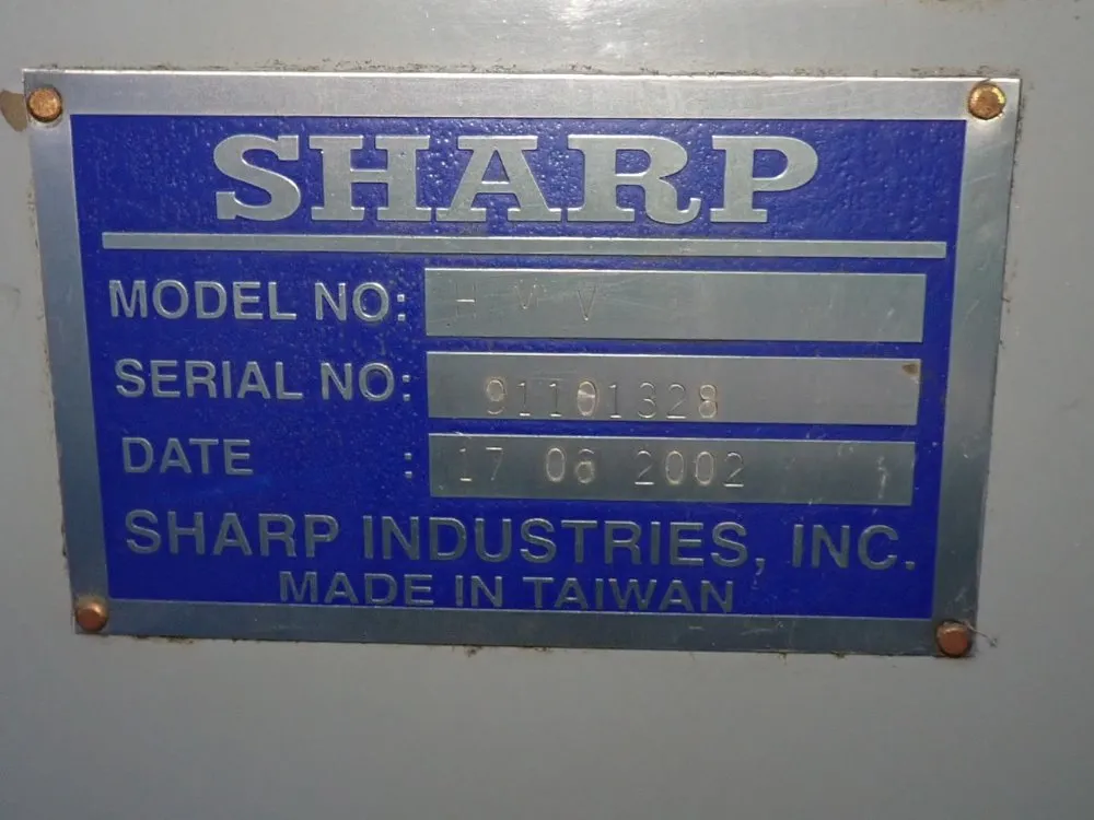 Sharp 10" X 51" Vertical Mill - Hmv