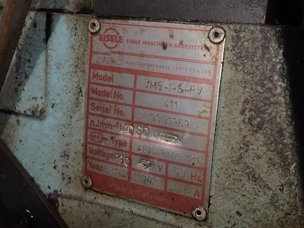 Eisele 10" Blade Cold Saw - Vms-i-s-pv