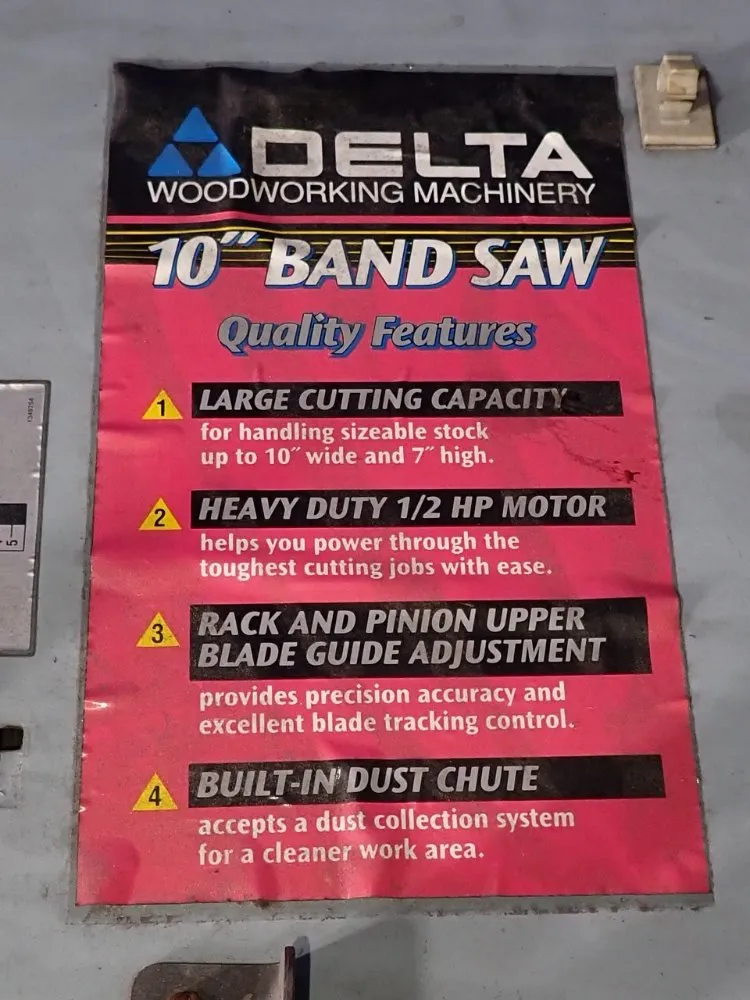 Delta 10" Vertical Bandsaw - 28-195