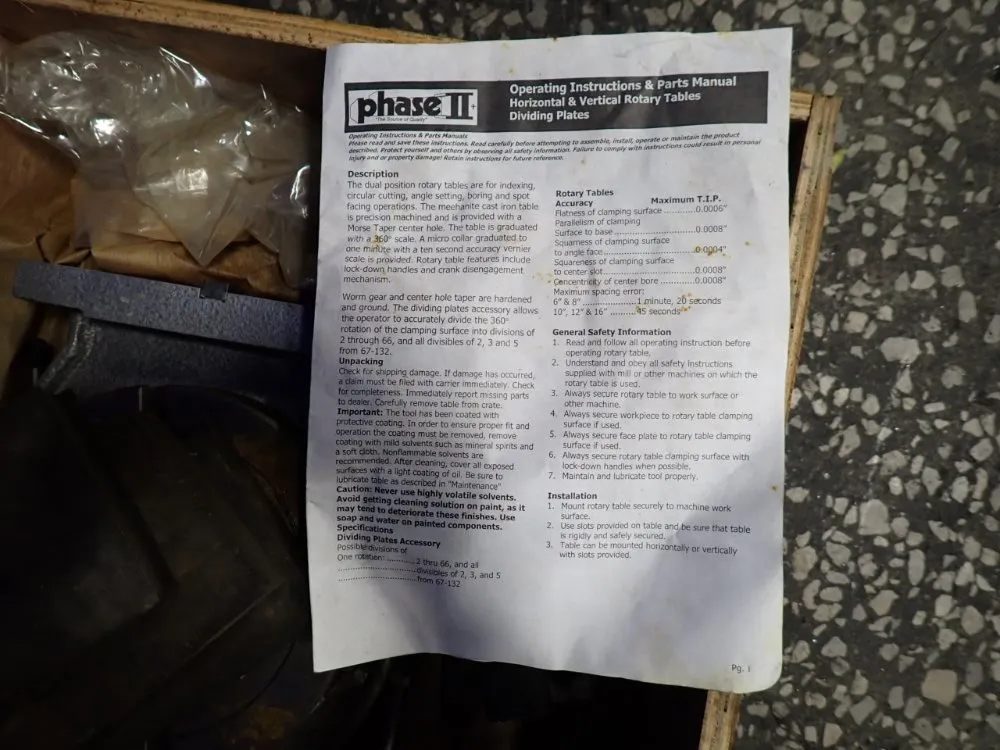 Phase 2 Rotary Table