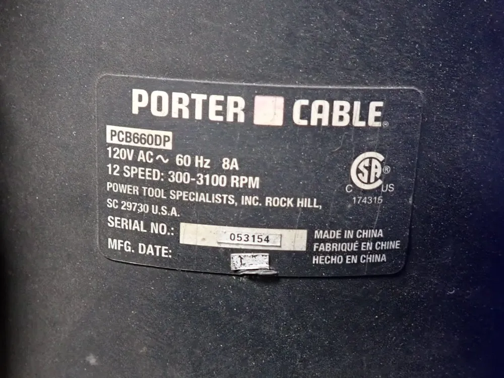 Porter Cable 15" Drill Press