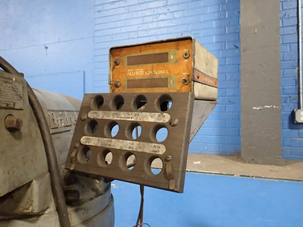 Bridgeport 9" X 42" Vertical Mill