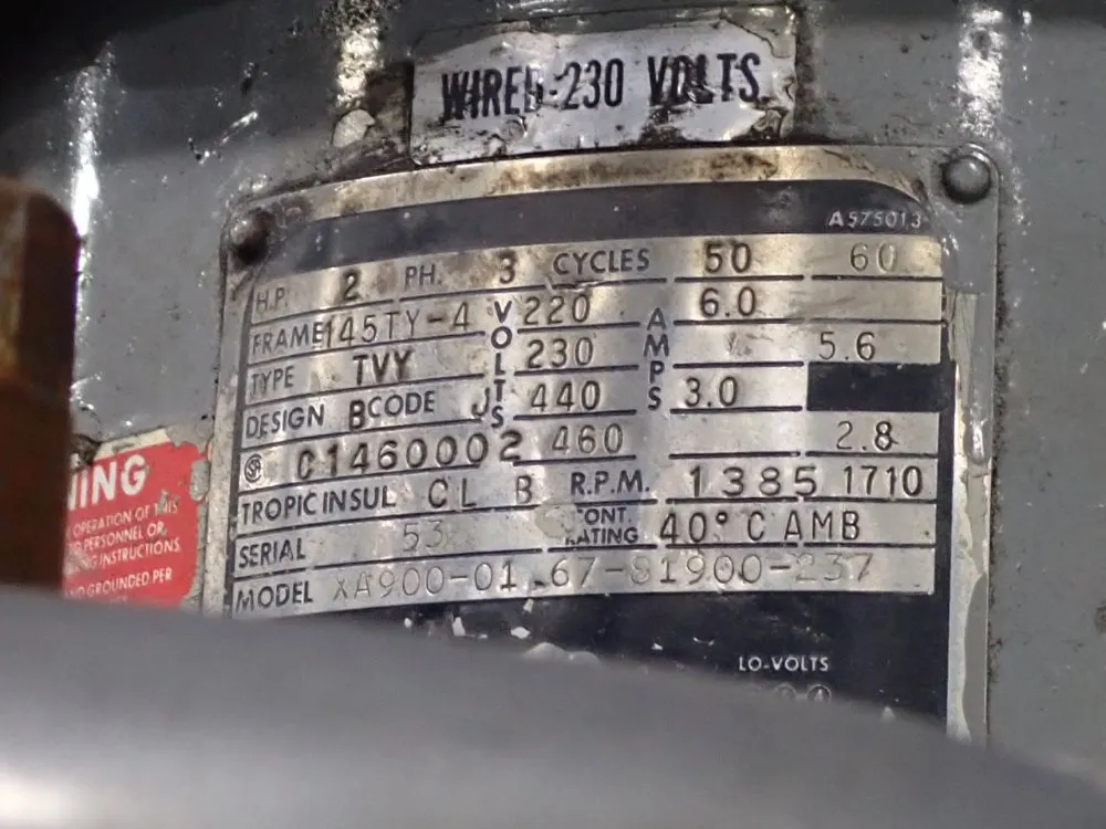 Bridgeport 9" X 42" Vertical Mill