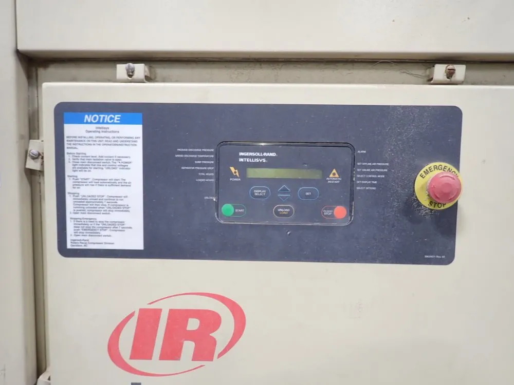 Ingersoll Rand 50 Hp Air Compressor - Ssr-ep50se
