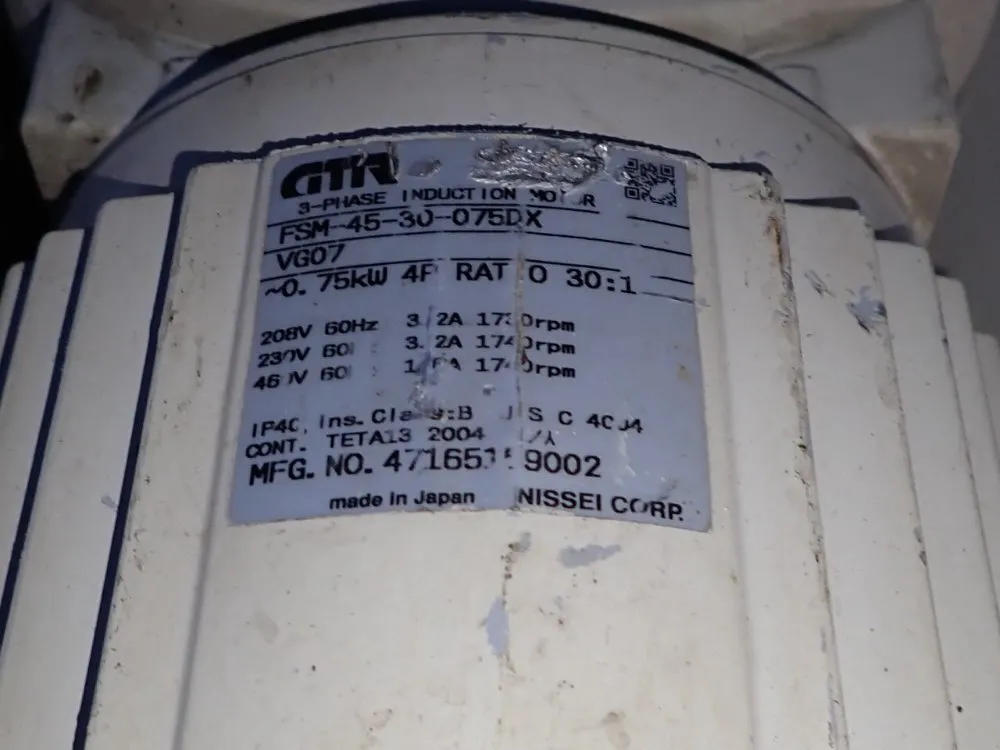 Fbe Corp 0.75 Kw Granulator - Sr-1013