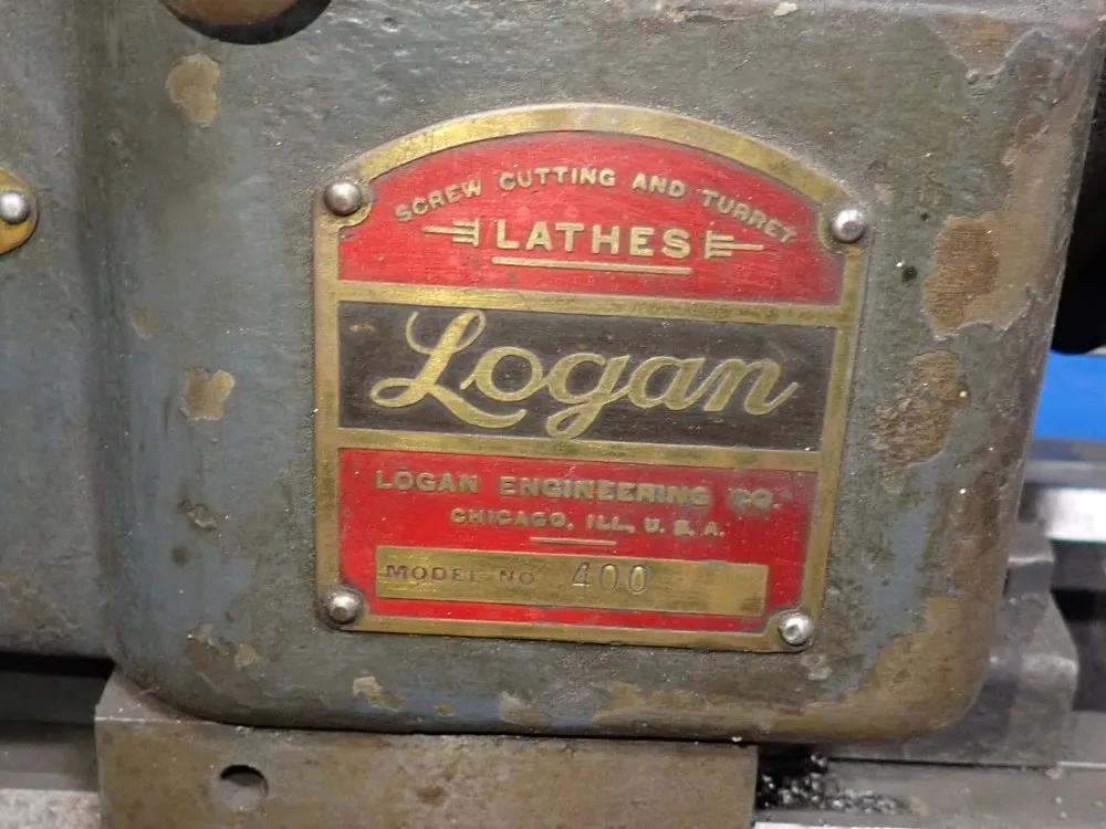 Logan Engineering Co 17" X 4 1/2" Lathe - 400